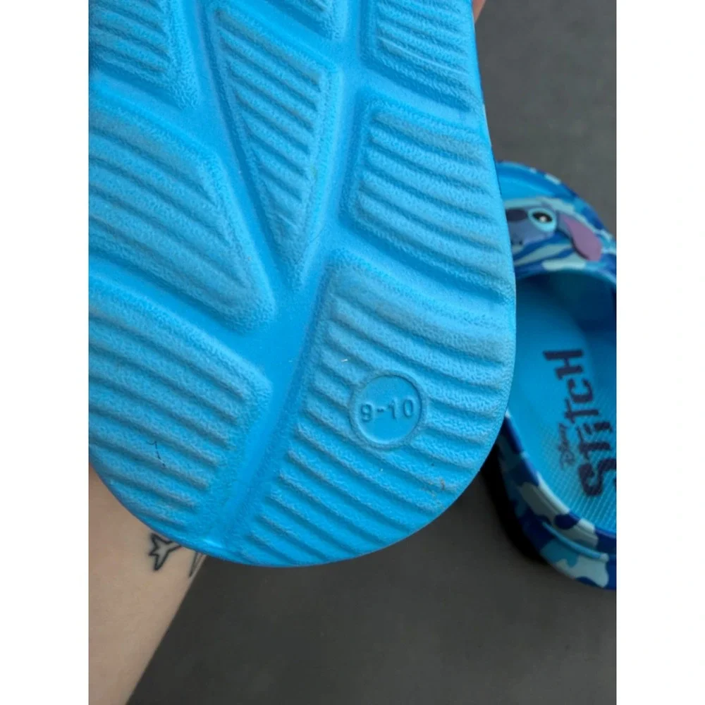 Disney Lilo and Stitch Blue Camo Sandals Kids Slides WMBTS128AC001-1126